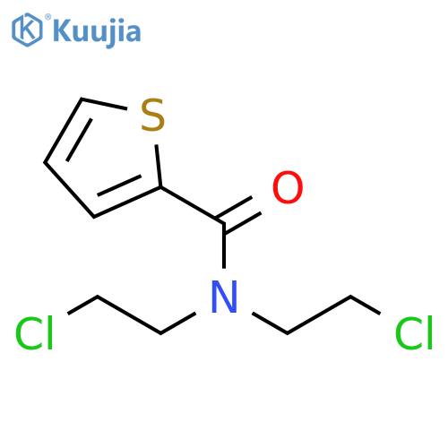 2-Thiophenecarboxamide, N,N-bis(2-chloroethyl)- structure