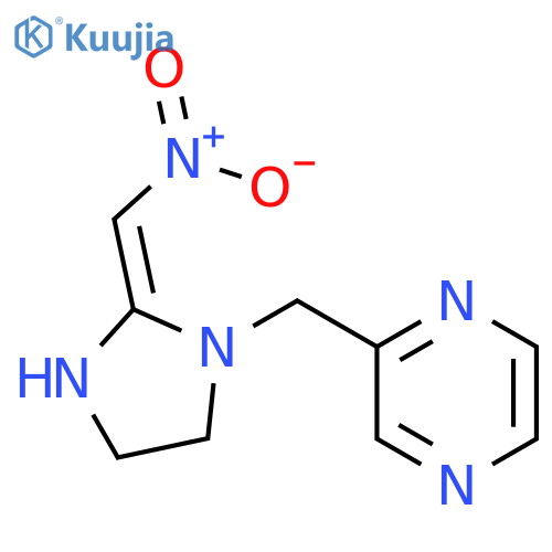 Pyrazine,2-[[2-(nitromethylene)-1-imidazolidinyl]methyl]- structure