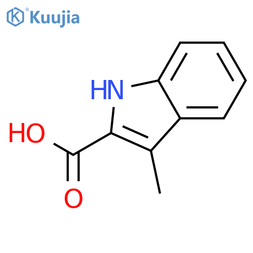 3-Methyl-1H-indole-2-carboxylic acid structure