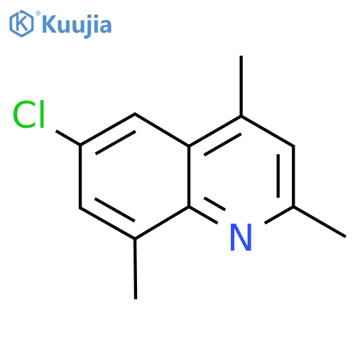 6-Chloro-2,4,8-trimethylquinoline structure