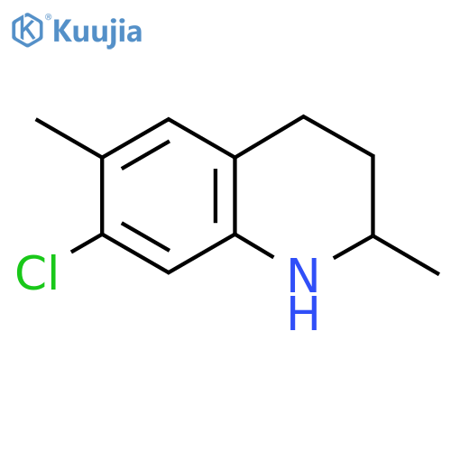 7-Chloro-2,6-dimethyl-1,2,3,4-tetrahydroquinoline structure