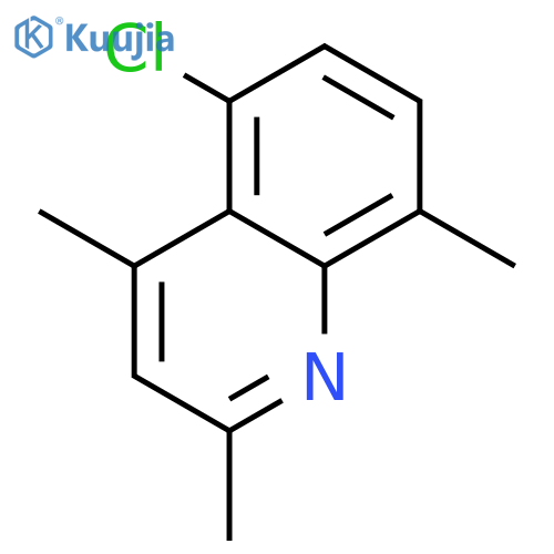 Quinoline,5-chloro-2,4,8-trimethyl- structure