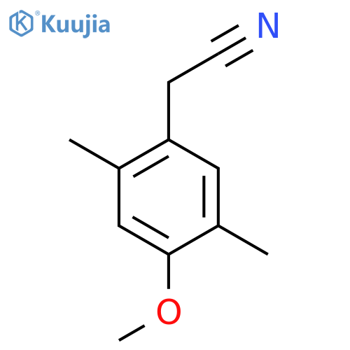 2,5-Dimethyl-4-methoxyphenylacetonitrile structure