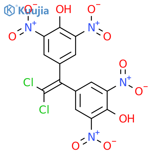 PHENOL, 4,4'-(DICHLOROETHENYLIDENE)BIS[2,6-DINITRO- structure