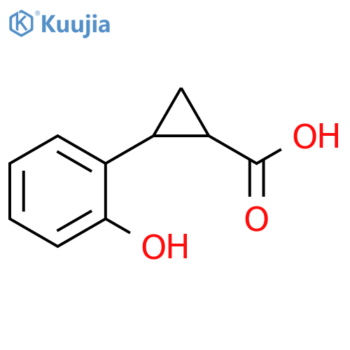 2-(2-hydroxyphenyl)cyclopropane-1-carboxylic acid structure