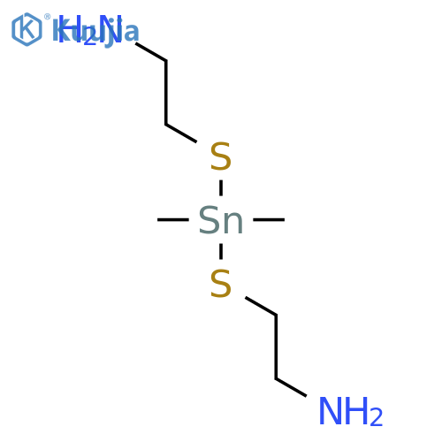 ETHANAMINE, 2,2'-[(DIMETHYLSTANNYLENE)BIS(THIO)]BIS- structure