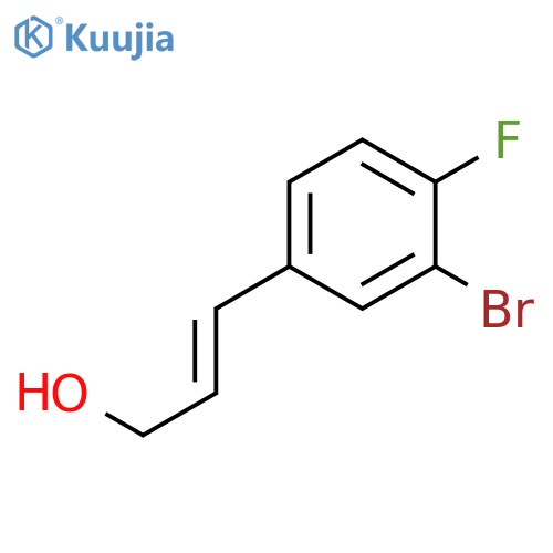 3-(3-bromo-4-fluorophenyl)prop-2-en-1-ol structure