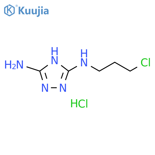 1H-1,2,4-Triazole-3,5-diamine, N-(3-chloropropyl)-, monohydrochloride structure