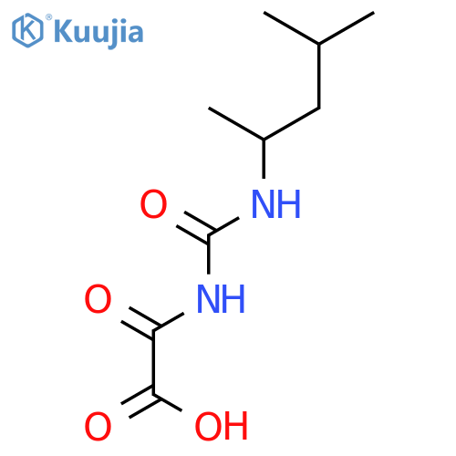 Acetic acid, [[[(1,3-dimethylbutyl)amino]carbonyl]amino]oxo- structure