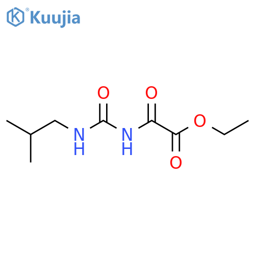 Acetic acid, [[[(2-methylpropyl)amino]carbonyl]amino]oxo-, ethyl ester structure