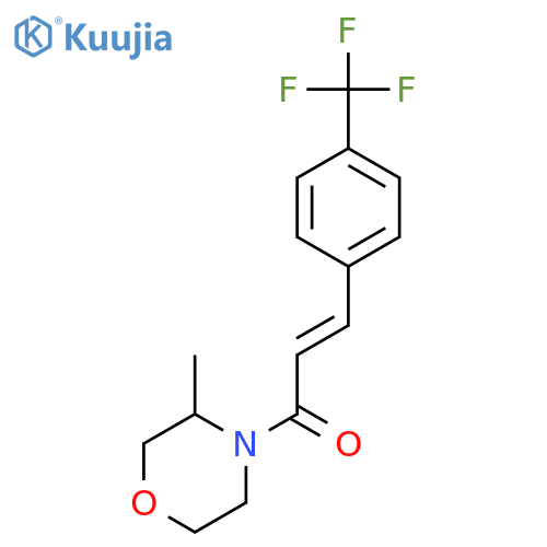2-Propen-1-one,1-(3-methyl-4-morpholinyl)-3-[4-(trifluoromethyl)phenyl]- structure
