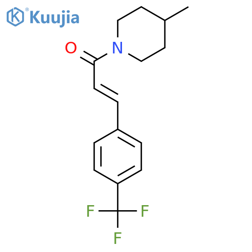 2-Propen-1-one,1-(4-methyl-1-piperidinyl)-3-[4-(trifluoromethyl)phenyl]- structure
