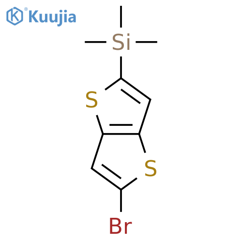 Thieno[3,2-b]thiophene, 2-bromo-5-(trimethylsilyl)- structure