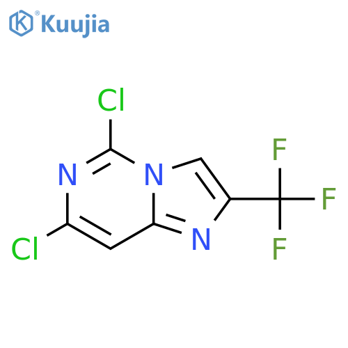 5,7-dichloro-2-(trifluoromethyl)imidazo[1,2-c]pyrimidine structure