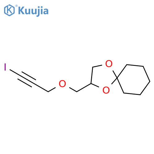 1,4-Dioxaspiro[4.5]decane, 2-[[(3-iodo-2-propynyl)oxy]methyl]- structure