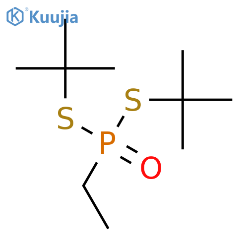 Phosphonodithioic acid, ethyl-, S,S-bis(1,1-dimethylethyl) ester structure
