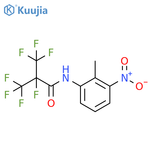 Propanamide,2,3,3,3-tetrafluoro-N-(2-methyl-3-nitrophenyl)-2-(trifluoromethyl)- structure
