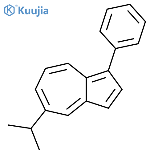 Azulene, 5-(1-methylethyl)-1-phenyl- structure
