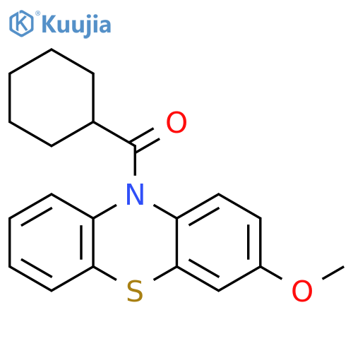 10H-Phenothiazine, 10-(cyclohexylcarbonyl)-3-methoxy- structure