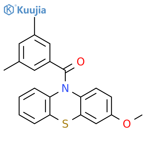 10H-Phenothiazine, 10-(3,5-dimethylbenzoyl)-3-methoxy- structure