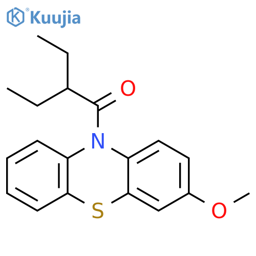 10H-Phenothiazine, 10-(2-ethyl-1-oxobutyl)-3-methoxy- structure