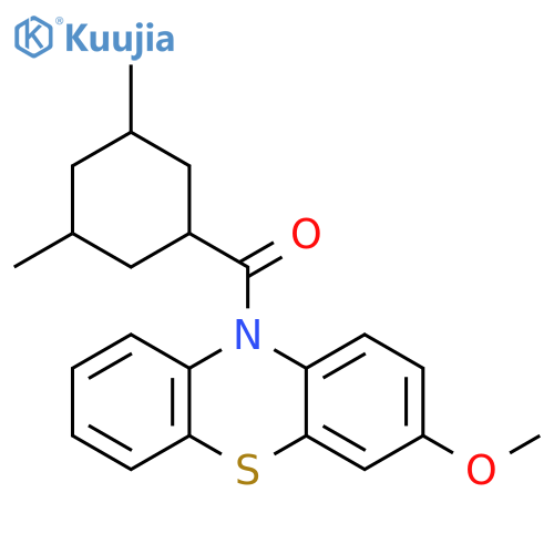10H-Phenothiazine, 10-[(3,5-dimethylcyclohexyl)carbonyl]-3-methoxy- structure