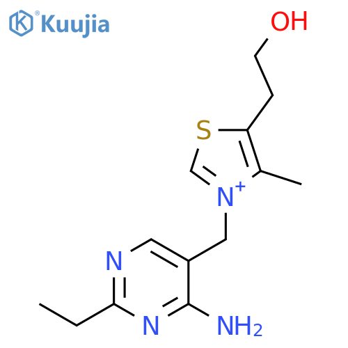 Thiazolium,3-[(4-amino-2-ethyl-5-pyrimidinyl)methyl]-5-(2-hydroxyethyl)-4-methyl- structure