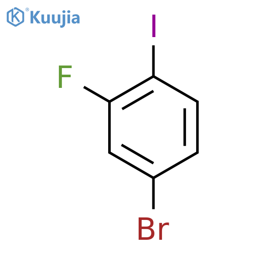 4-Bromo-2-fluoro-1-iodobenzene structure