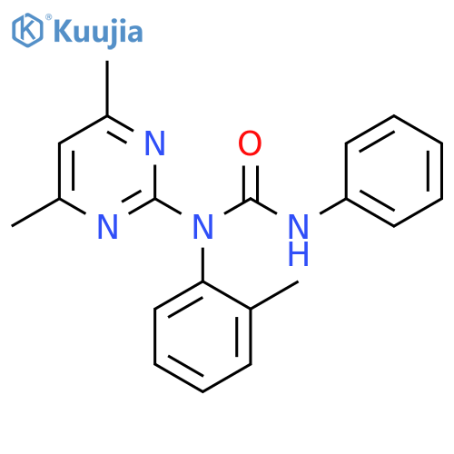 Urea, N-(4,6-dimethyl-2-pyrimidinyl)-N-(2-methylphenyl)-N'-phenyl- structure