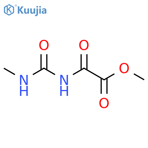 Acetic acid, [[(methylamino)carbonyl]amino]oxo-, methyl ester structure