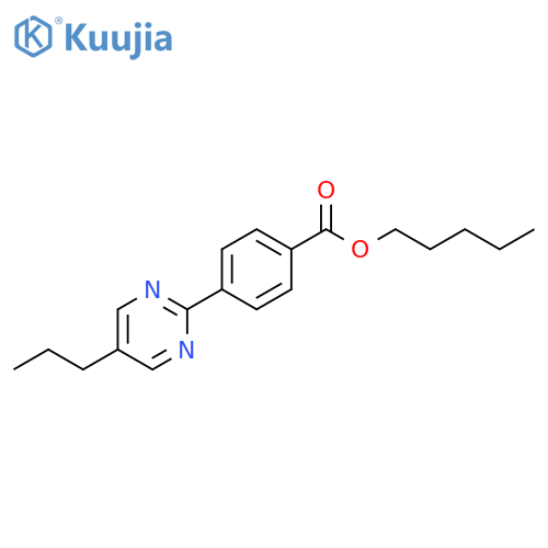 Benzoic acid, 4-(5-propyl-2-pyrimidinyl)-, pentyl ester structure