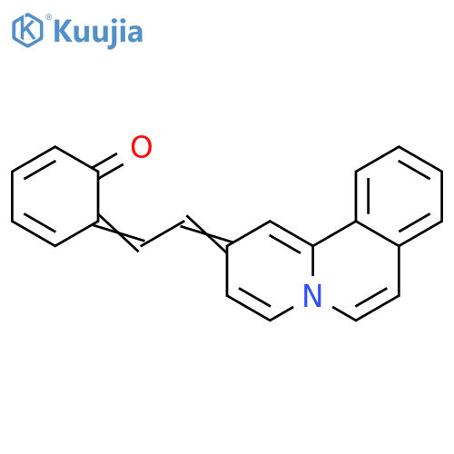 2,4-Cyclohexadien-1-one,6-[(2H-benzo[a]quinolizin-2-ylidene)ethylidene]- structure