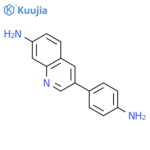 7-Quinolinamine, 3-(4-aminophenyl)- structure
