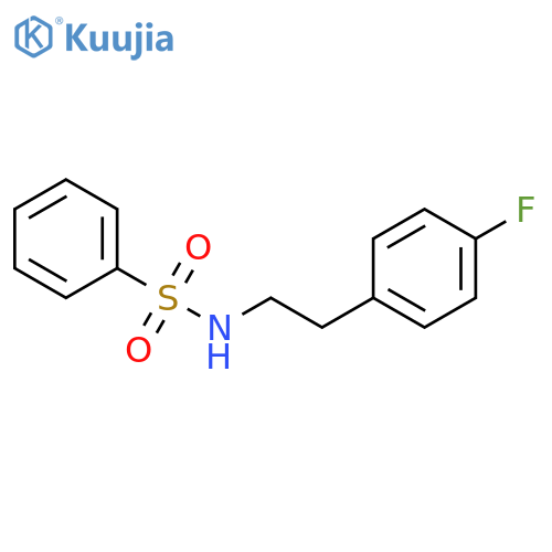 Benzenesulfonamide, N-[2-(4-fluorophenyl)ethyl]- structure