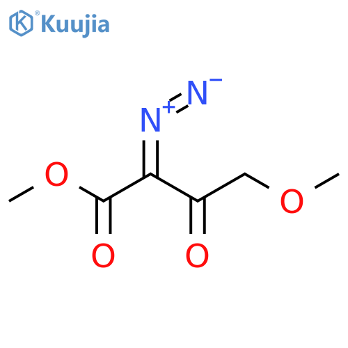 Butanoic acid, 2-diazo-4-methoxy-3-oxo-, methyl ester structure