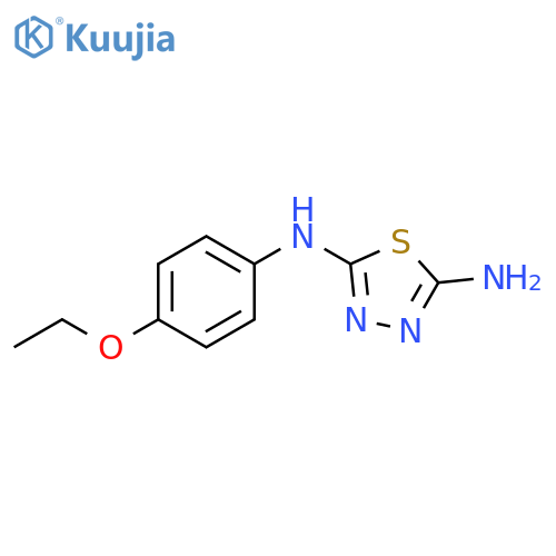 1,3,4-Thiadiazole-2,5-diamine, N-(4-ethoxyphenyl)- structure