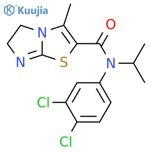 Imidazo[2,1-b]thiazole-2-carboxamide,N-(3,4-dichlorophenyl)-5,6-dihydro-3-methyl-N-(1-methylethyl)- structure
