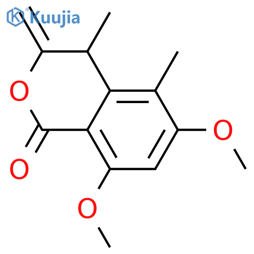 3,4-Dihydro-6,8-dihydroxy-4,5-dimethyl-3-methylene-1H-2-benzopyran-1-one; (ξ)-form, Di-Me ether structure