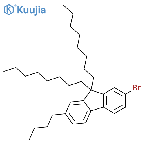 2-bromo-7-butyl-9,9-dioctylfluorene structure