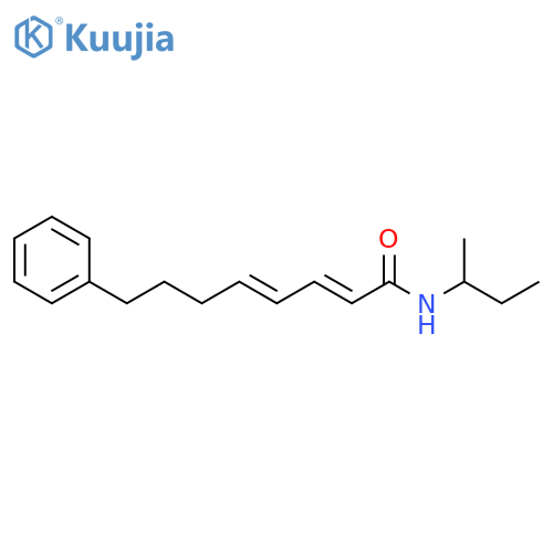 2,4-Octadienamide, N-(1-methylpropyl)-8-phenyl-, (E,E)- structure