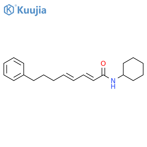 2,4-Octadienamide, N-cyclohexyl-8-phenyl-, (E,E)- structure