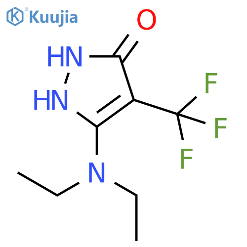 3H-Pyrazol-3-one, 5-(diethylamino)-1,2-dihydro-4-(trifluoromethyl)- structure