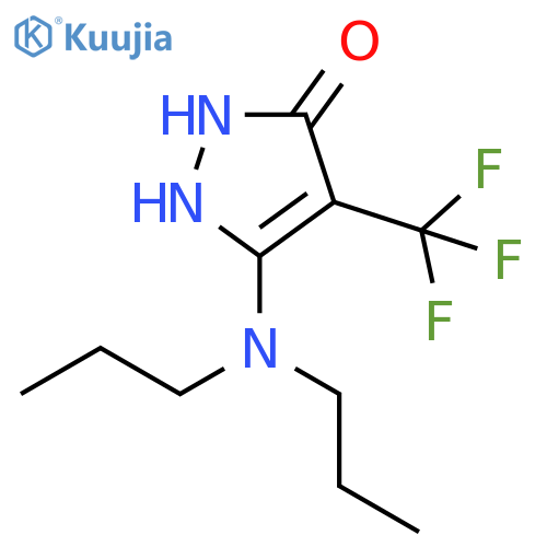 3H-Pyrazol-3-one, 5-(dipropylamino)-1,2-dihydro-4-(trifluoromethyl)- structure