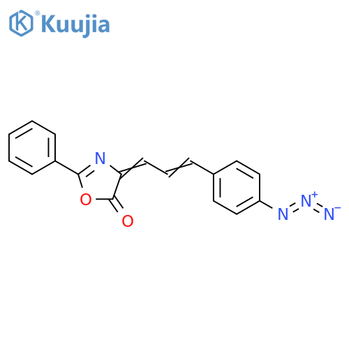 5(4H)-Oxazolone, 4-[3-(4-azidophenyl)-2-propenylidene]-2-phenyl- structure