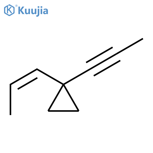 Cyclopropane, 1-(1-propenyl)-1-(1-propynyl)-, (Z)- (9CI) structure
