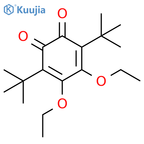 3,5-Cyclohexadiene-1,2-dione, 3,6-bis(1,1-dimethylethyl)-4,5-diethoxy- structure