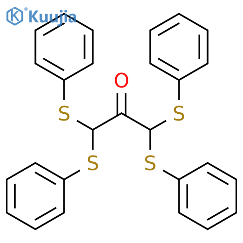2-Propanone, 1,1,3,3-tetrakis(phenylthio)- structure