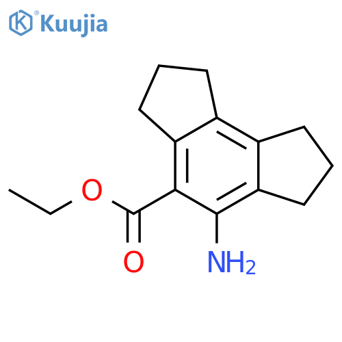 as-Indacene-4-carboxylic acid, 5-amino-1,2,3,6,7,8-hexahydro-, ethyl ester structure
