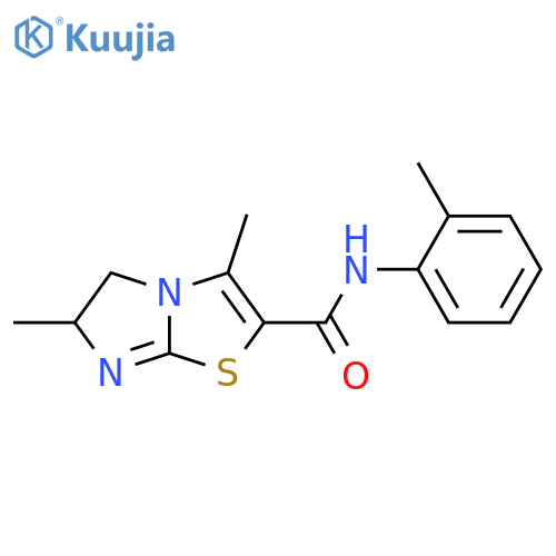 Imidazo[2,1-b]thiazole-2-carboxamide,5,6-dihydro-3,6-dimethyl-N-(2-methylphenyl)- structure