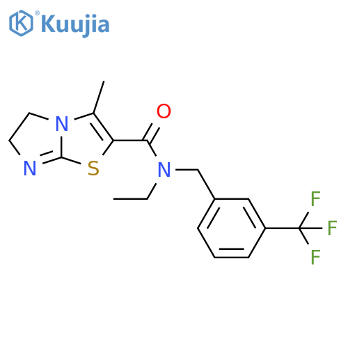 Imidazo[2,1-b]thiazole-2-carboxamide,N-ethyl-5,6-dihydro-3-methyl-N-[[3-(trifluoromethyl)phenyl]methyl]- structure